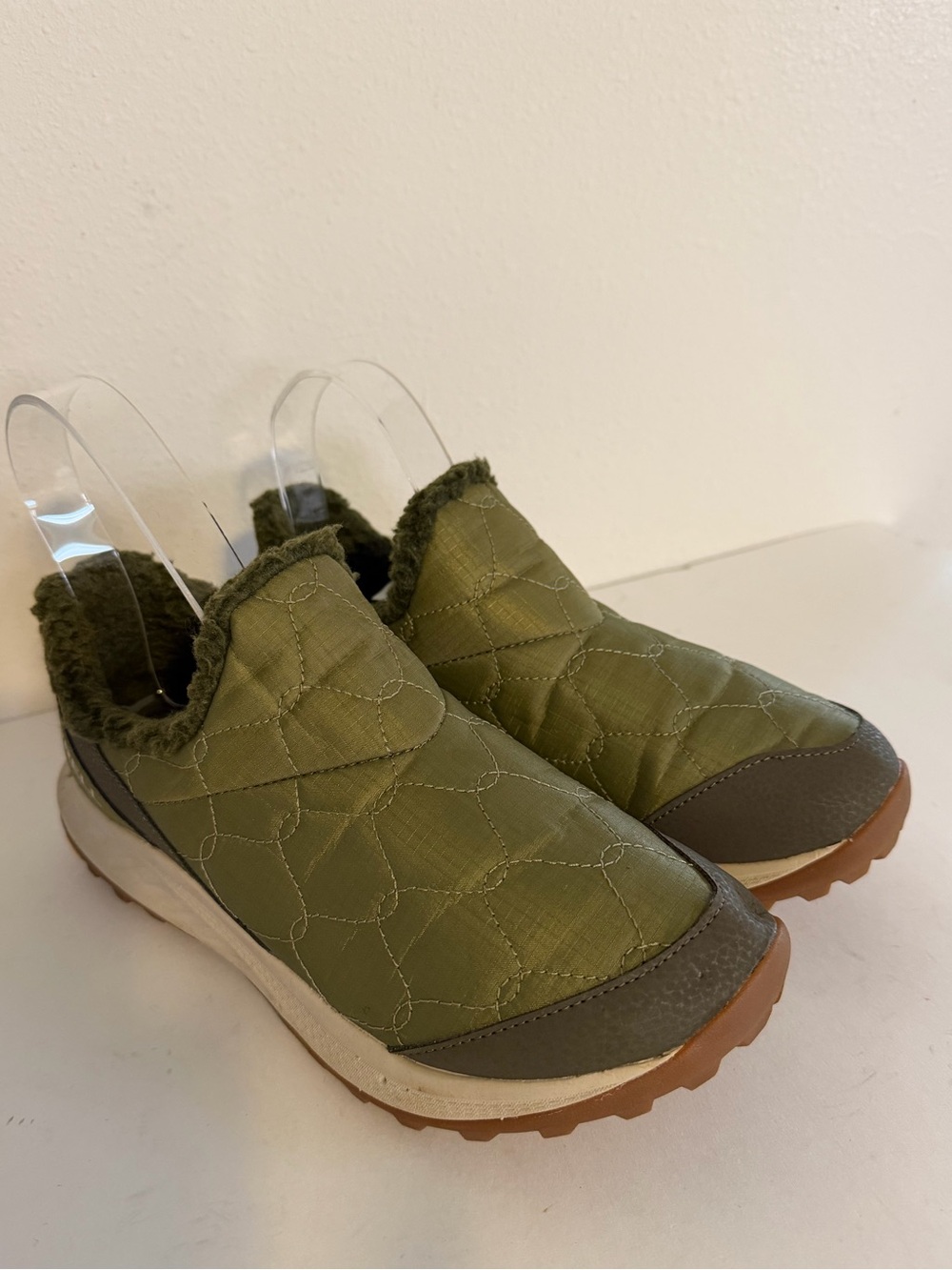 Merrell Antora 3 Thermo Moc Quilted Slip On Sneaker Olive Green Vibram Sz 7.5